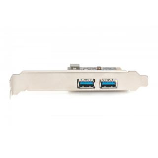 Kontroler USB 3.0 PCIe, 2x USB 3.0, Low Profile, Chipset UPD720202