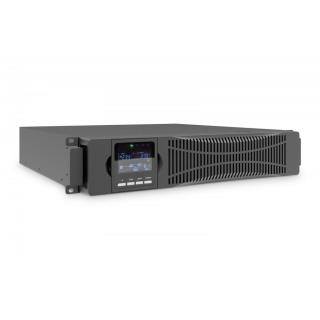 Zasilacz awaryjny UPS Online Rack 19" LCD, 1500VA/1500W, 3x12V/9Ah, 8xC13, USB, RS232, RJ45