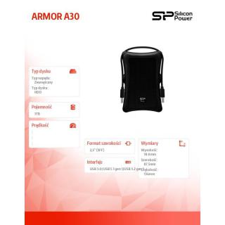 Dysk twardy ARMOR A30 1TB USB 3.0 czarny/pancerny