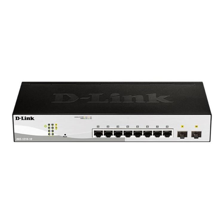 Przełącznik DGS-1210-10 Switch Smart 8xGE 2xSFP