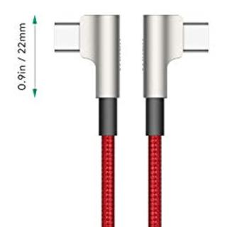 CB-CMD37 Red OEM nylonowy kabel USB C - USB C | 1m | 3A | 60W PD | 20V