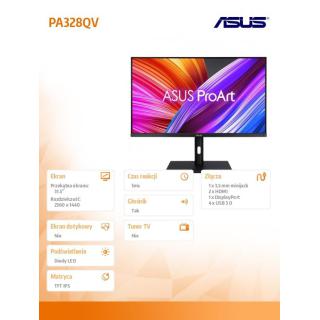 Monitor 32 cale PA328QV IPS 400NIT DP HDMI USB-A