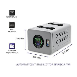 Automatyczny stabilizator napięcia AVR 3000VA