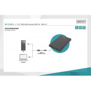 Obudowa zewnętrzna USB 3.0 na dysk SSD/HDD 2.5 cala SATA III Aluminiowa