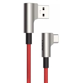 CB-CMD33 OEM Red nylonowy kabel USB - USB C | 2m | wtyki...