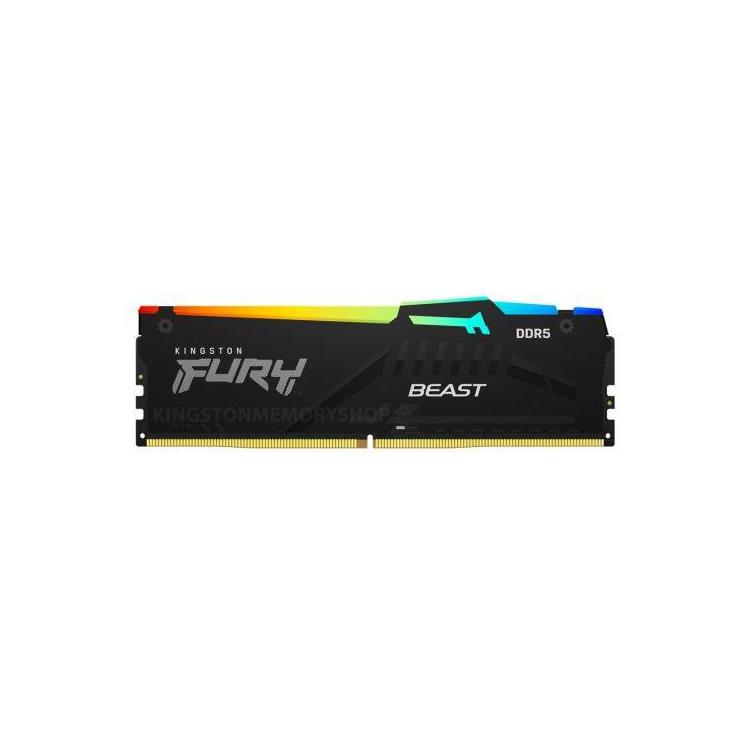 Pamięć DDR5 Fury Beast Black RGB 16GB(116GB)/5200 CL36 EXPO