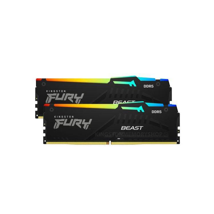 Pamięć DDR5 Fury Beast Black RGB 32GB(216GB)/5200 CL36 EXPO