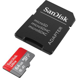 Karta Ultra microSDXC 64GB 140MB/s A1 + Adapter SD