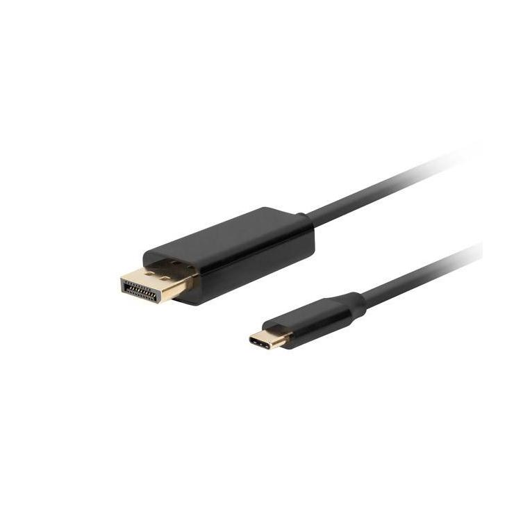 Kabel USB-C(M)- Displayport 1.8M 4K 60HZ czarny