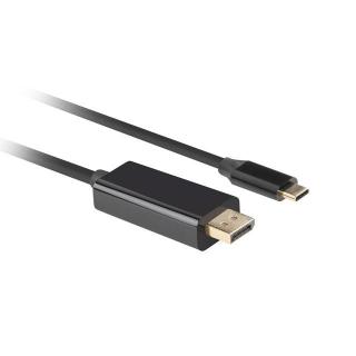 Kabel USB-C(M)- Displayport 1.8M 4K 60HZ czarny