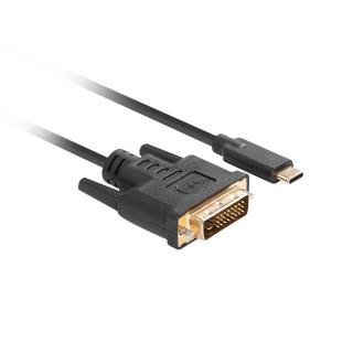 Kabel USB-C(M)- DVI-D(24+1)(M) 1.8M czarny