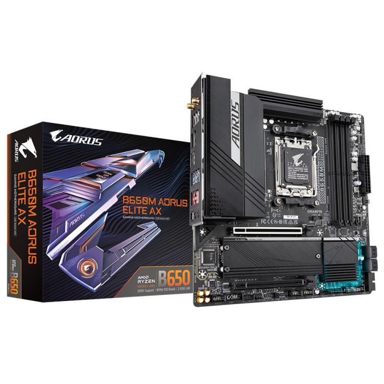 Płyta główna B650M AORUS ELITE AX AM5 4DDR5 HDMI/DP mATX