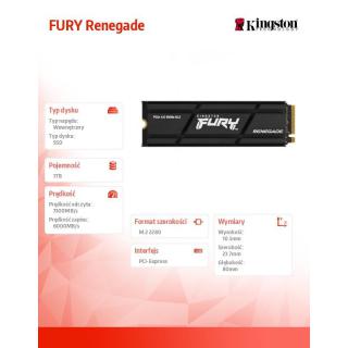 Dysk SSD FURY Renegade 1TB PCI-e 4.0 NVMe 7300/6000