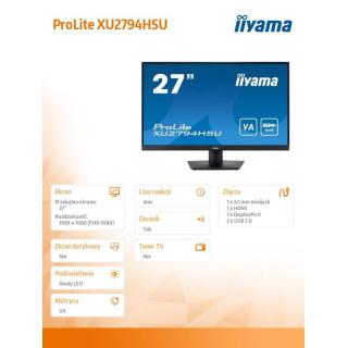 Monitor 27 cali XU2794HSU-B1 VA,FHD,HDMI,DP,USB3.0