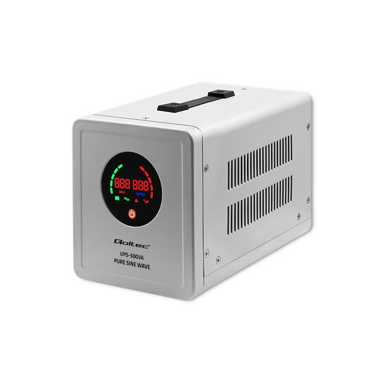 Zasilacz awaryjny Pure Sine Wave UPS | 500VA | 350W | Szary