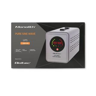 Zasilacz awaryjny Pure Sine Wave UPS | 500VA | 350W | Szary