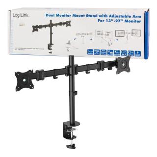 Uchwyt do monitora (2x) 13-27 cali, max. 2x8kg