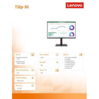Monitor 31,5 cali ThinkVision T32p-30 63D2GAT1EU