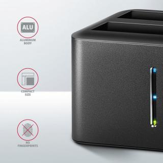 ADSA-D25 MINI stacja dokująca USB 3.2 Gen 1 - 2x SATA 6G 2.5" SSD/HDD CLONE