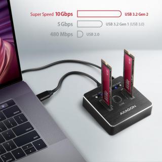 ADSA-M2C Stacja dokująca, USB-C 3.2 Gen 2 - 2x M.2 NVMe SSD CLONE MASTER