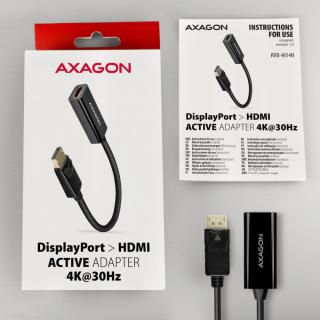 RVD-HI14N Adapter aktywny Displayport - HDMI 1,4, 4K/30HZ