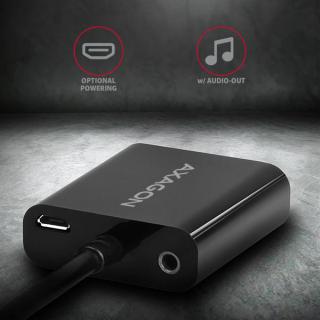 RVH-VGAN Adapter aktywny HDMI - VGA FullHD, wyjście audio, micro USB złącze zasilania