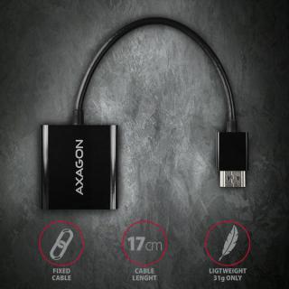 RVH-VGAN Adapter aktywny HDMI - VGA FullHD, wyjście audio, micro USB złącze zasilania