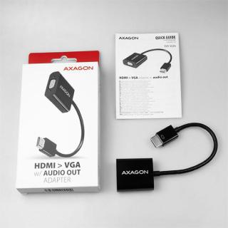 RVH-VGAN Adapter aktywny HDMI - VGA FullHD, wyjście audio, micro USB złącze zasilania