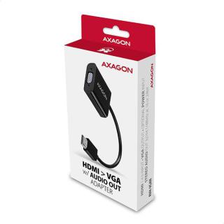 RVH-VGAN Adapter aktywny HDMI - VGA FullHD, wyjście audio, micro USB złącze zasilania