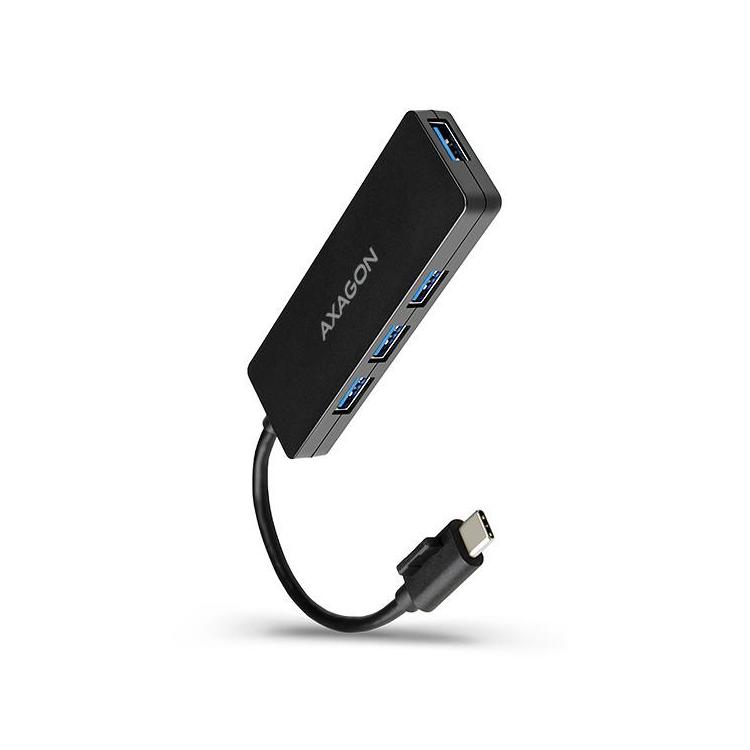 HUE-G1C Hub 4-portowy USB 3.2 Gen 1 SLIM kabel Type-C 14cm