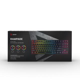 Klawiatura mechaniczna Rampage Outemu Brown, anti-ghosting, RGB