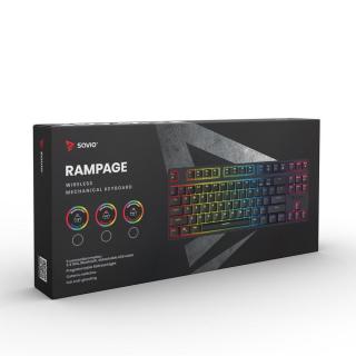 Klawiatura mechaniczna Rampage Outemu Brown, anti-ghosting, RGB