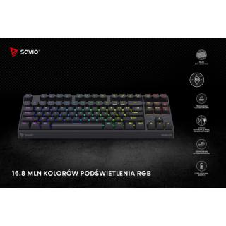 Klawiatura mechaniczna Rampage Outemu Brown, anti-ghosting, RGB