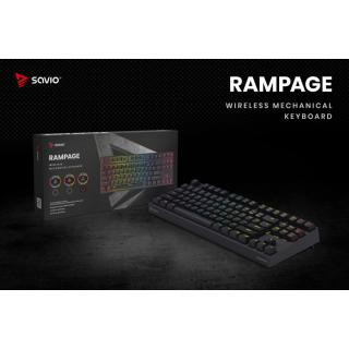 Klawiatura mechaniczna Rampage Outemu Brown, anti-ghosting, RGB