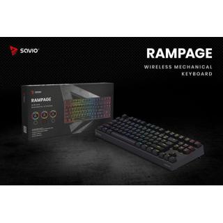 Klawiatura mechaniczna Rampage Outemu RED, anti-ghosting, RGB