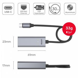 Adapter USB-C 3.1 GEN 1 - RJ45 2,5 Gbps M/F U1313A