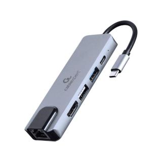 Adapter wieloportowy USB-C 5w1, PD, HDMI, USB 3.1, USB...