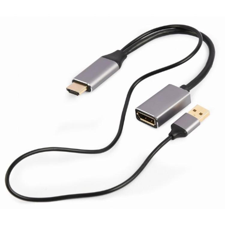 Adapter HDMI do DP 4K 60Hz USB-A powered