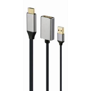 Adapter HDMI do DP 4K 60Hz USB-A powered