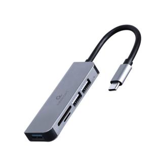 Hub 3-portowy USB-C, USB 2.0x2, USB 3.0, czytnik kart