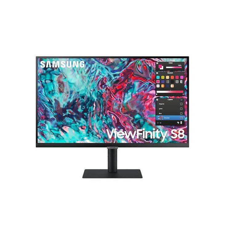 Monitor 27 cali ViewFinity S8 IPS 3840x2160 UHD 16:9 1xHDMI 2xTB 4.0 (90W/15W) 3xUSB 3.0 LAN 5ms DCh PinP/PbyP 60Hz HAS+PIV