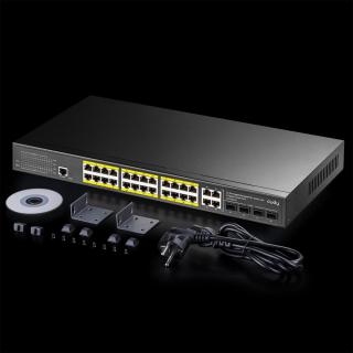 Przełącznik GS2028PS4-300W 24GE PoE+ 300W 4SFP