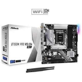 Płyta główna B760M Pro RS/D4 WIFI s1700 4DDR4 DP/HDMI mATX