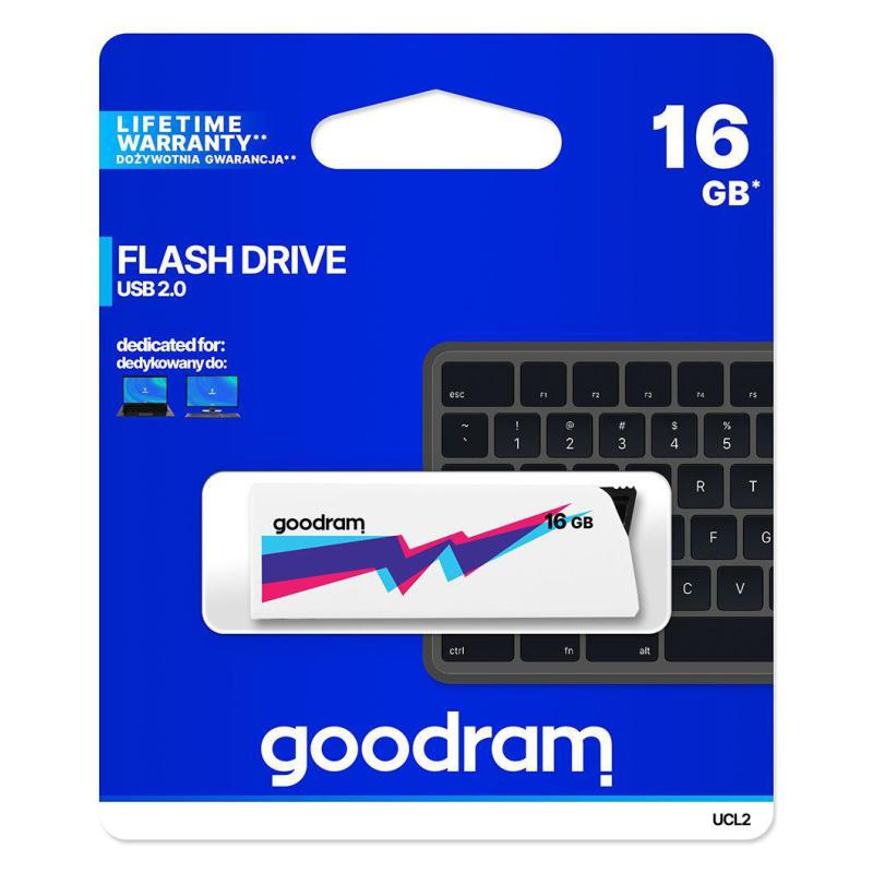 Pendrive GOODRAM UCL2 16GB USB 2.0 White