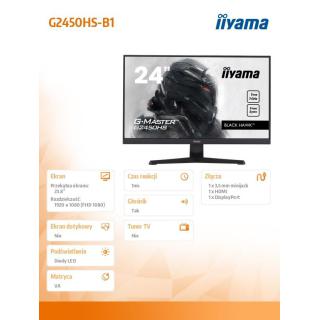 Monitor 23.8 cala G2450HS-B1 VA,FHD,75Hz,1ms,Freesync,HDMI,DP,2x2W