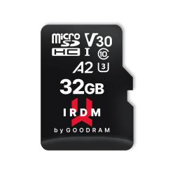 Karta pamięci microSDHC GOODRAM 32GB IRDM-A2 UHS + adapter