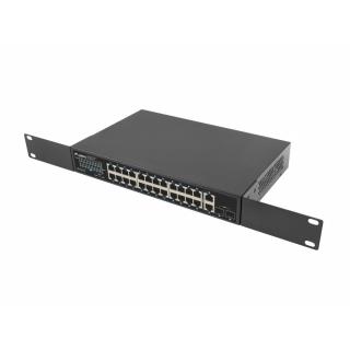 Switch 24x1GB POE+ 2xGB 2x rack 19'' gigabit ethernet 250W