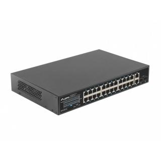 Switch 24x1GB POE+ 2xGB 2xSFP rack 19'' gigabit ethernet 360W