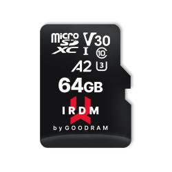 Karta pamięci microSDHC GOODRAM 64GB IRDM-A2 UHS + adapter