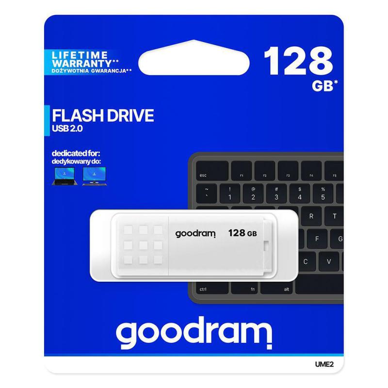 Pendrive GOODRAM UME2 128GB USB 2.0 White